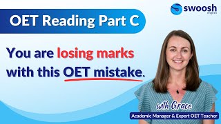 OET Reading Part C  You are losing marks with this mistake!