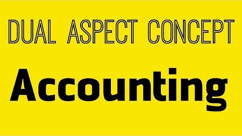 Dual Aspect Concept I Accounting #EP02