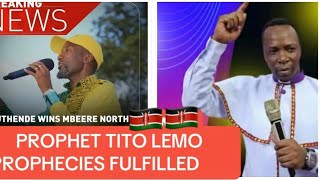 Unabii Umetimia-Prophecy Fulfilled Wamuthende Won As Per The Word Of The Prophet O Lemo