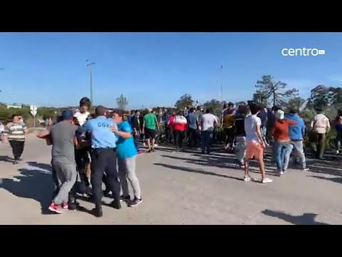 Confrontos entre populares e a GNR na Leirosa devido a corte de via