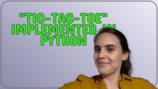 Codereview: Tic-Tac-Toe implemented in Python