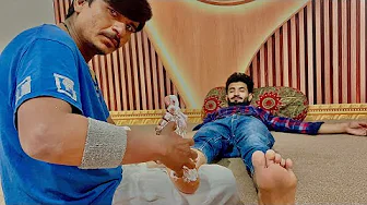 ASMR FEET MASSAGE OR TICKLE SESSION