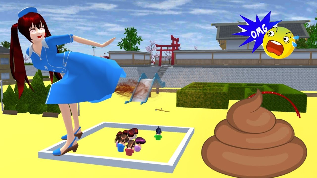 Raksasa Suster Rina Jahat Eek Di Atap Kantor Polisi Koban 😱 Sakura School Simulator 