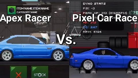 Apex Racer Vs. Pixel Car Racer (Graphics comparison) #foryou #car #pixelcarracer