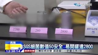 20150106中天新聞 易開罐瓶口髒! 細菌數值高達2800