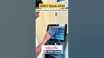 HDFC BANK ATM ME BALANCE KAISE CHECK KARE | Hdfc Atm se Cash Withdrawal Karna Sikhen#sikho_kuch_naya
