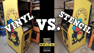 Vinyl Vs. Stencil? How to apply Arcade Vinyl Artwork to an Arcade Cabinet! screenshot 4