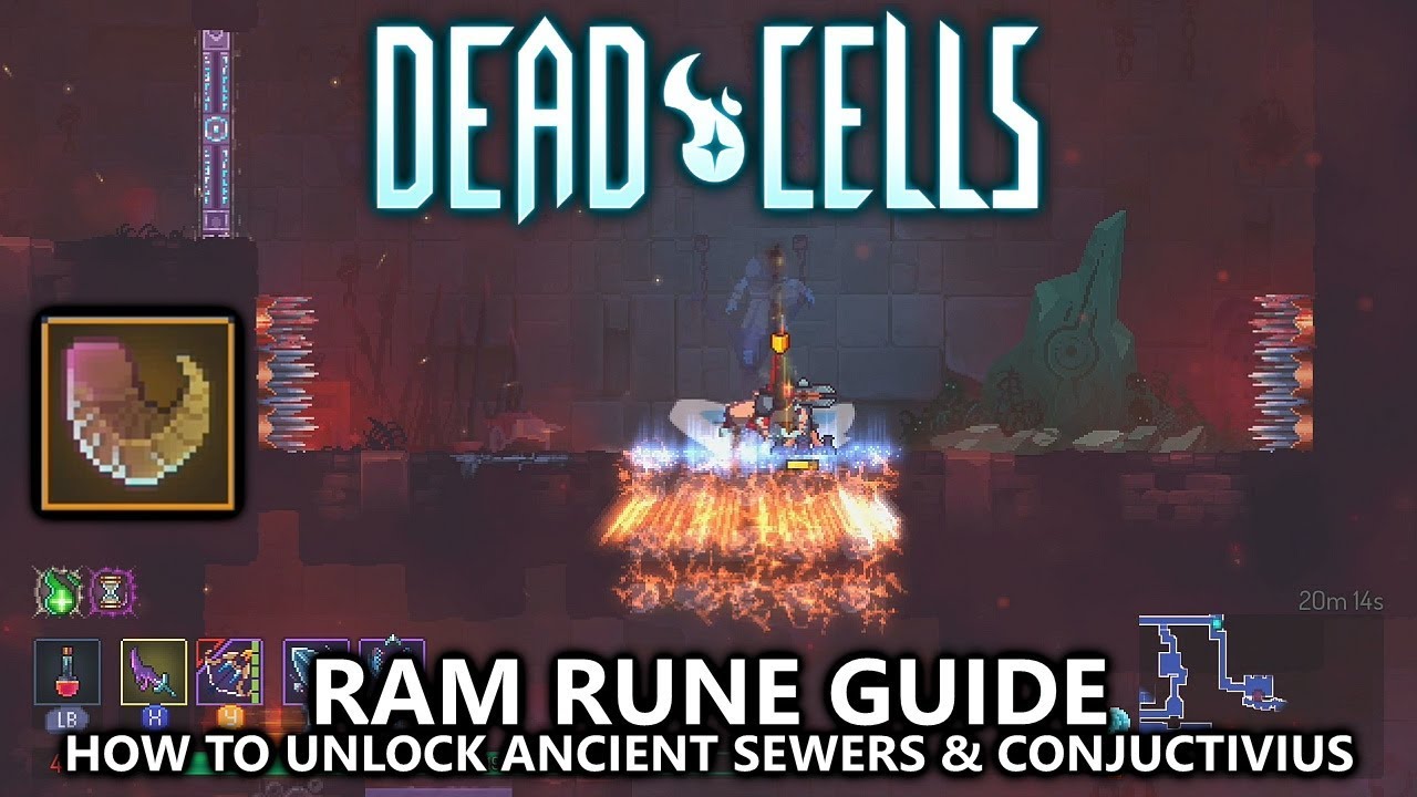 Barmhjertige entusiastisk piedestal Dead Cells - Ram Rune - How to Unlock Ancient Sewers & Conjunctivius - La  Brute Achievement/Trophy - YouTube