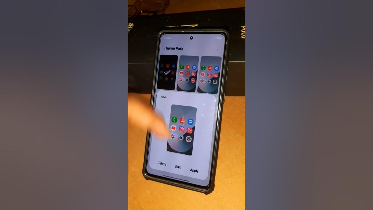 Samsung Theme park hidden feature one ui 7.0 icon pack