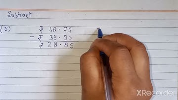 Composite mathematics class 3 chapter 9 (money) exercise 36 questions 1 to 21