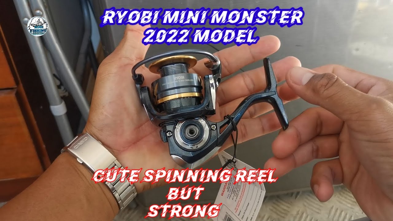 ryobi mini monster 1000  ryobi spinning reel 2022 model #spinningreel  #ultralightfishingreel 