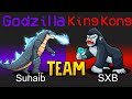 امونق اس جودزيلا وكينغ كونغ في قيم واحد!🦖🐒  - Among Us Godzilla & King Kong