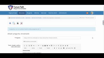 Tipo de Pregunta Arrastrable en Chamilo