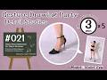 GESture DRAWing Party Detail Studies [Foot]: #021 Violet Eva －Timed Drawing Reference－