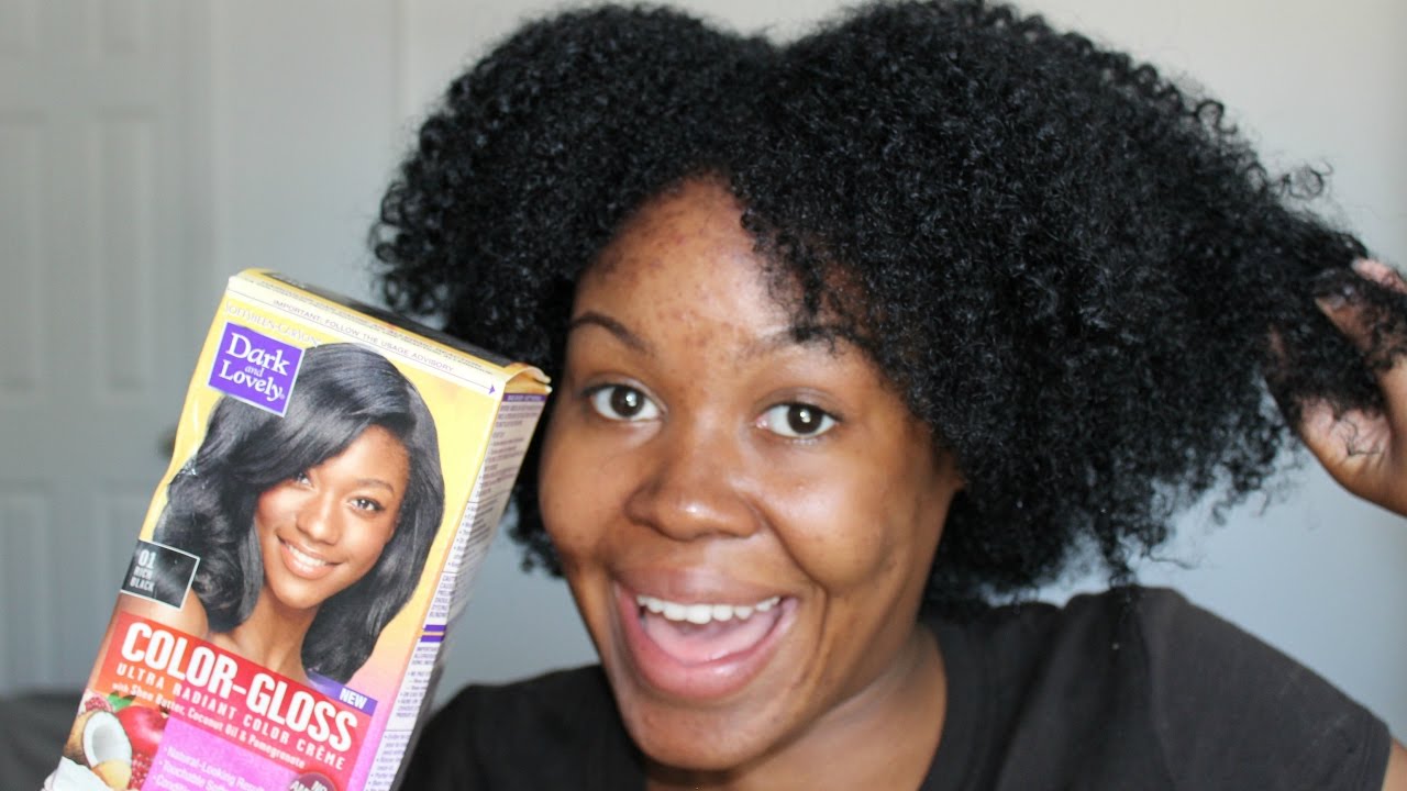 Dark And Lovely Color Gloss Hair Dye In Rich Black Demo Review