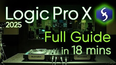 Logic Pro X - Tutorial for Beginners in 18 MINUTES!  [ How to use ]