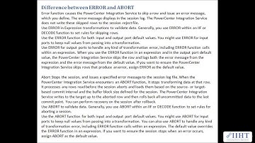 059 Difference Between Error And Abort
