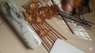 Home made artificial flowers with simple ingredients 