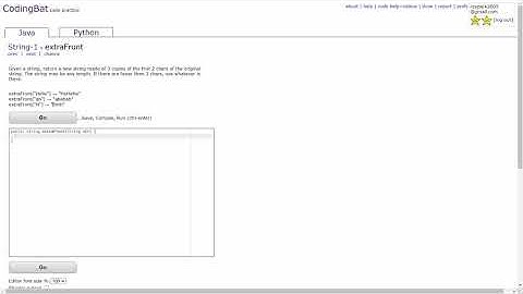 String - 1 (extraFront) Java Tutorial || Codingbat.com