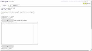 String - 1 (extraFront) Java Tutorial || Codingbat.com