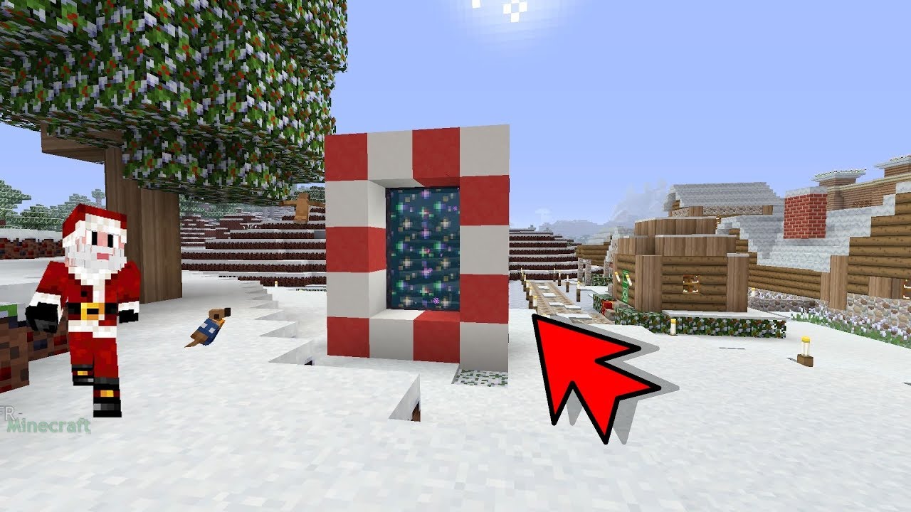 COMMENT FAIRE LE PORTAIL DU PÈRE NOEL SUR MINECRAFT ! PS4/PS3/XBOX ONE