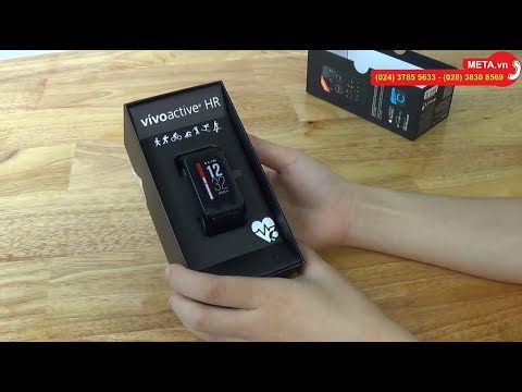 Đập hộp vòng đeo tay theo dõi sức khỏe Garmin Vivoactive HR