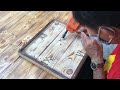 Amazing Design Ideas Woodworking Project Cheap //  Build A wall Clock Simple Easy -  How To, DIY!