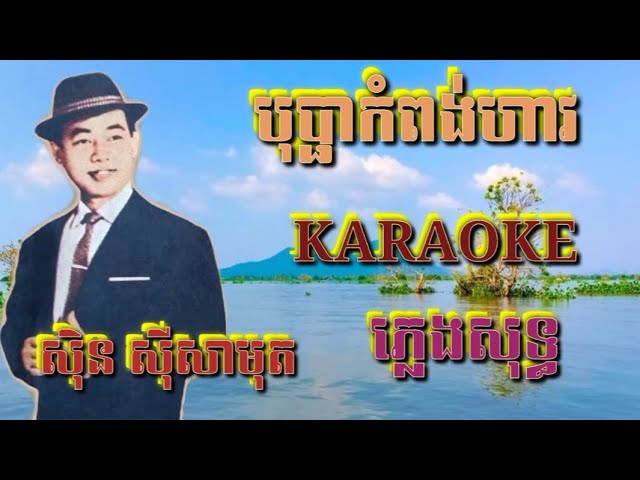 បុប្ផាកំពង់ហាវ ( ភ្លេងសុទ្ធ ) Karaoke Sing Along