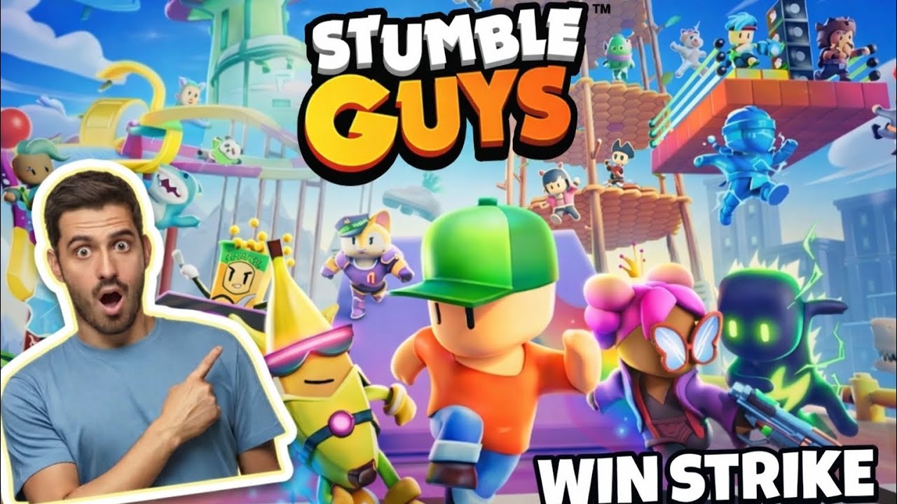 Clutch short in stumble guys!! 😮😮