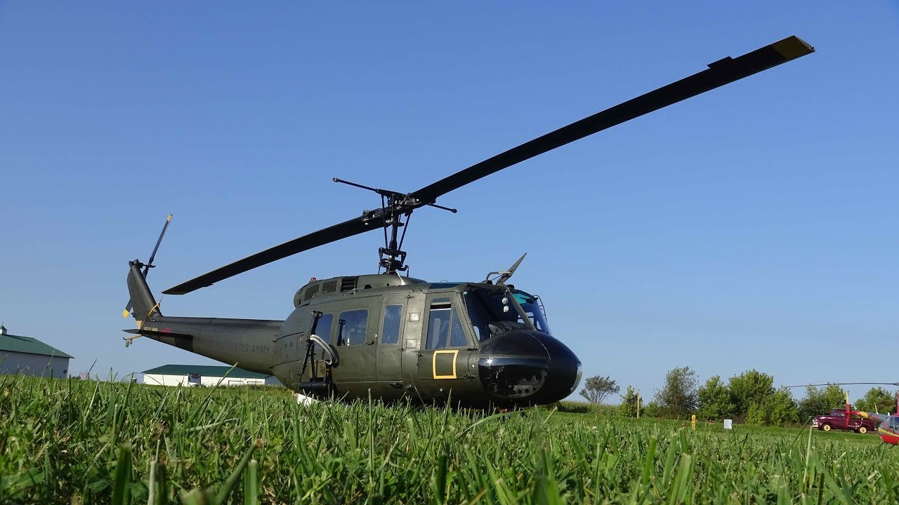 Huey Helicopter that flew in the Vietnam War at Wheels and Wings in
