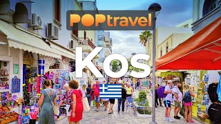 KOS, Greece   City Center to Kosus Beach  4K 60fps