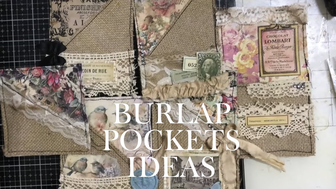 Burlap Pocket Ideas