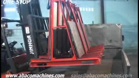 ONE STOP A FRAME Abaco transport moving container stock granite marble stone