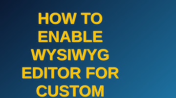 Magento: How to enable wysiwyg editor for custom attribute in admin category page?