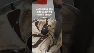 chocolate marble short procedure #bakingtips #chocolatemarblecake #shorts