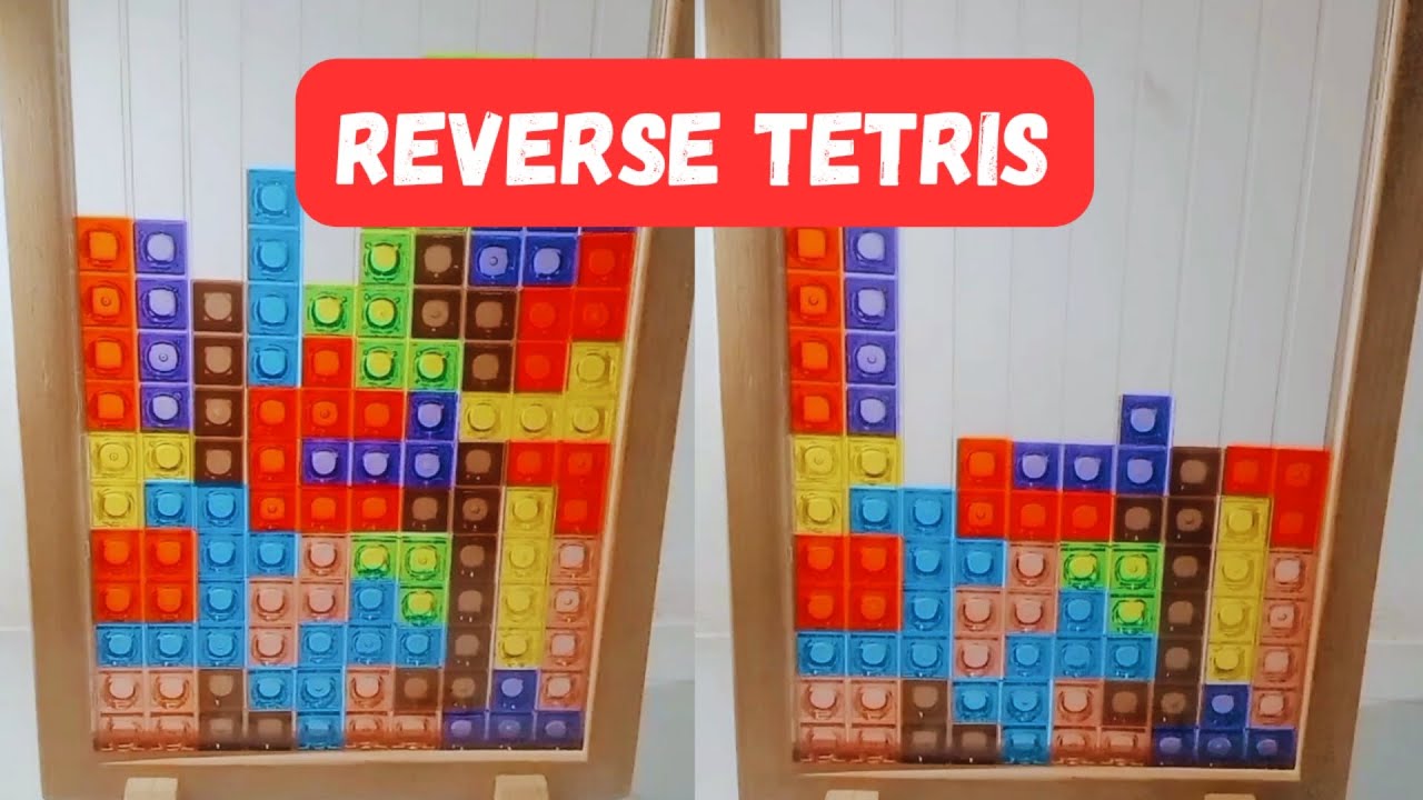Reverse video Tetris Game Puzzle Blocks - YouTube