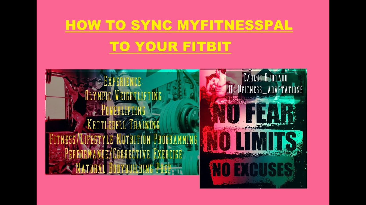 how do you sync myfitnesspal with fitbit