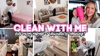 CLEAN WITH ME // kids room refresh & more