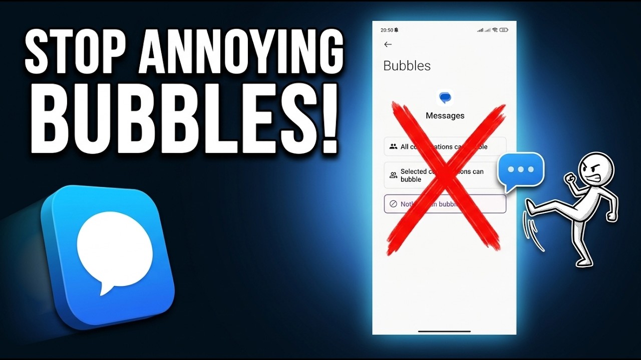 How to Remove Messages Bubbles on Android - YouTube