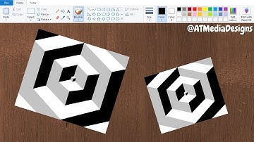 How to Create Amazing 3D Illusion Drawings in MS Paint Tutorial - Video 12 #mspaintdrawings #mspaint