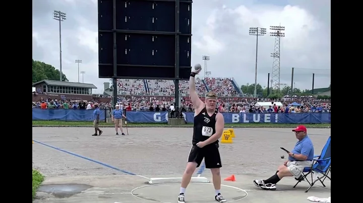 Andrew Hardwick the 2A State Champion in Shot put.