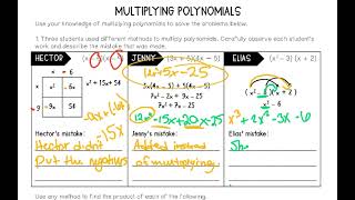 Multiplying Polynomials with Kylee and Paisleigh