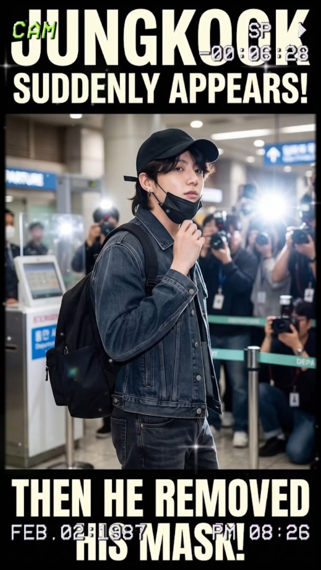JUNGKOOK SUDDENLY APPEARS AT GIMPO… THEN HE REMOVED HIS MASK
