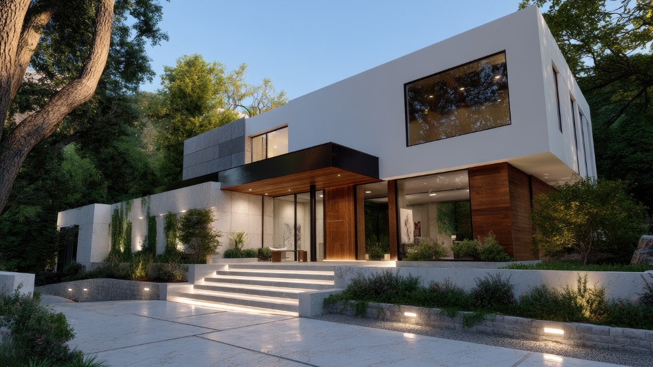 Modern Luxury Minimalist House Tour | Simple Design with High End ...