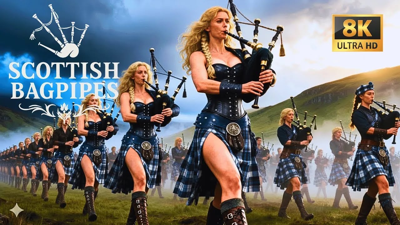 Epic Scottish Women with Bagpipes | Bagpipe Music | March of the Highlands and the Clan Legacy