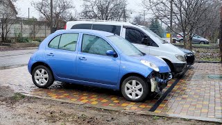 Nissan Micra.  Салон собран.  Бампер покрашен!