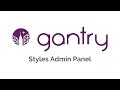 Gantry 5: Styles Admin Panel