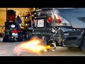 Lexus is300 Obx header Greddy RS exhaust & K&n intake (Cold start) HUGE FLAMES!