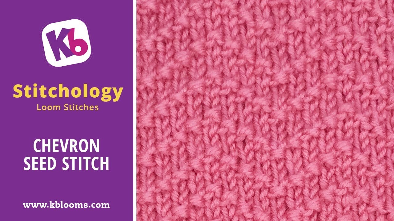 Chevron Seed Stitch - Loom Knit