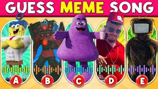 GUESS WHO'S SINGGING | 🎤🎙️🎶Skibibidi Dom Dom, TV Man, Grimace, Spongebob, Speaker Man